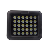 Projecteur LED extérieur 30W DC12V pour accessoires de vidéosurveillance, éclairage blanc, protection IP65, portée de vision 20-80m, rotation 360°