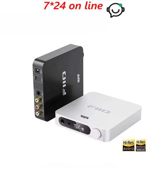 FiiO K11 R2R DAC AMP Headphone Amplifier for Home Audio PC 6.35mm and Balanced 4.4mm RCA Coaxial Optical PCM384kHz/24Bit Hidizs