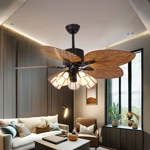 Ventilador de Techo Moderno de 52 Pulgadas y 220V del Fabricante, 5 Aspas de ABS, Luz <span class=keywords><strong>LED</strong></span>, Control Remoto de 3 Velocidades, para Sala de Estar, Comedor, Uso Doméstico - Product Image 2