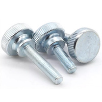 Vis moletées métriques en acier galvanisé et acier inoxydable CNC sur mesure, à double pas et tête haute, réglables, pour châssis d'ordinateur