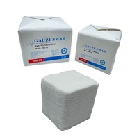 Élimination des consommables médicaux Fabricant de gaze Hôpital 10cm x 10cm Écouvillons de gaze non stériles 8ply