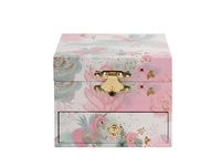 Boîte à musique personnalisée Ever Bright avec ballerine dansante, manivelle manuelle, forme rectangulaire, durée du son de 120 secondes, fabriquée en MDF, cadeau de Noël pour bébé