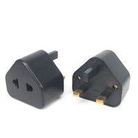 Adaptateur de prise UE/US vers Royaume-Uni 5A250V, de 2 broches rondes à 3 broches carrées, type G, prise de conversion UK, voyage, Grande-Bretagne, Singapour, Malaisie