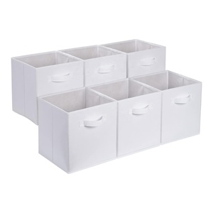 Panier de <span class=keywords><strong>rangement</strong></span> pliable en tissu non tissé pour enfants, personnalisable en couleur OEM, en forme de cube - Product Image 3