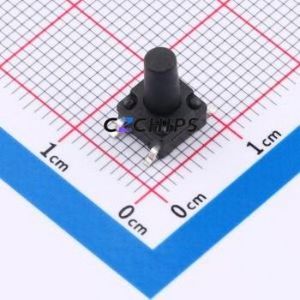 SMG-13T-H100A1 Tactile Switch SMD-4P,6.2x6.2mm Switch Single Pole Single Throw Round Button 2.5N 6.15mm - Product Image 1