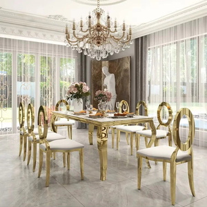 Chaises de luxe en or pour réception de mariage, événement, banquet, fête en plein air, mariage