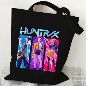 Bolso Tote con Estampado Kpop Demon Hunters 2025, Mercancía del Film Kpop Demon Hunters, Estilo Ins para Chicas, Bolso de Hombro Anime - Product Image 2