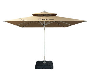 스퀘어 센터 폴 우산 야외 캐노피 물 기지 장식 인도 우산 테이블 비치 라운지 의자 - Product Image 1