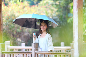 Eléctrica de agua de Spray niebla ventilador paraguas con banco de potencia a prueba de UV paraguas para los hombres y las mujeres para usar en lloviendo y días soleados - Product Image 6