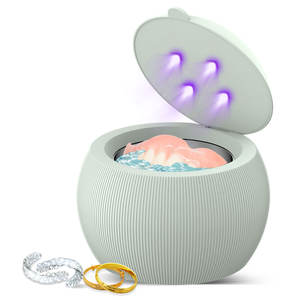 Nettoyeur ultrasonique dentaire électrique avec UV pour appareils dentaires, gouttières et aligneurs, capacité 200 ml, usage domestique, minuterie numérique - Product Image 1