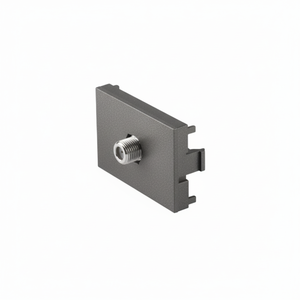 Scatola con 12 unità di prese per televisione in acciaio inossidabile a 1.5 moduli, linea di Lisbona - Product Image 1