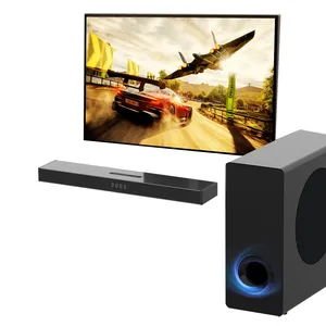 High Quality Indoor Powerful Bt100W Ultra Slim Sound Home Theatre System Speaker Sound Bars With Wired Subwoofer