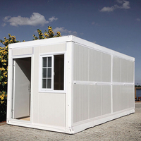 Maison conteneur pliable 15x20 pieds, installation rapide, bâtiment préfabriqué pour hôtels, bureaux, maisons, chambres, en acier