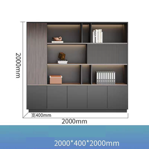 Gỗ văn phòng tập tin Tủ Ông Chủ nền kệ sách và tường/tủ sàn với bảng gỗ để lưu trữ dữ liệu - Product Image 2