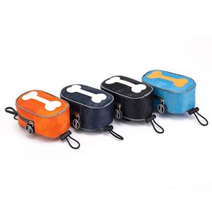 Sac à déjections pour animaux de compagnie compact et haute capacité, en tissu Oxford imperméable, avec pochette distributrice pour les excréments de chien, portable pour les voyages et l'extérieur - Product Image 2