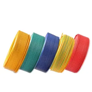 Custom 1.5mm 2.5mm 4mm 6mm 10mm 1/2/3/4/5 core copper pvc house wiring electrical cable and wire price building wire