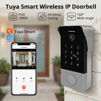 Interphone vidéo étanche Hiwink Tuya 1080P avec caméra de sonnette pour appartement et bureau, fonction de déverrouillage multiple, audio bidirectionnel, système Linux