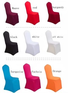 Housse de chaise extensible en spandex pour événements, mariages, banquets, couleurs variées (blanc, or, <span class=keywords><strong>noir</strong></span>), vente en gros - Product Image 3