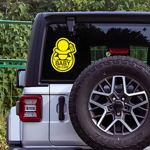 Etiqueta engomada del coche del bebé reflectante negro del tamaño personalizado <span class=keywords><strong>a</strong></span> <span class=keywords><strong>bordo</strong></span> varios colores luminosos <span class=keywords><strong>para</strong></span> la decoración personalizada del coche - Product Image 5