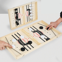 Jeu de hockey sur table en bois Fast Sling Puck pour adultes, enfants, jeu interactif familial