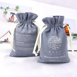 Cosmetic Storage All Cotton Gift Closure Canvas Drawstring Bag