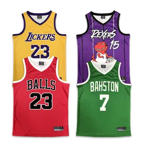 Custom Basketball Shirts College Sublimation Print Youth Best Design Basketball Jersey