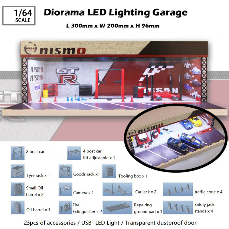 MOREART 1: 64日本の警察コバンジオラマ照明モデルシーン小さな家の