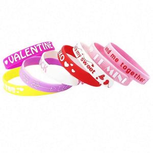 Bracelet en silicone personnalisé pour la Saint-Valentin, bracelet promotionnel professionnel pour événement - Product Image 2