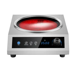 Côncavo queimador único fogão infravermelho 3500W fogão de indução cozinha eletrodomésticos fogão de indução fogão para uso em restaurante