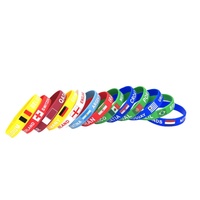 Pulsera de Silicona de Arte Popular Ecológica e Impermeable al por Mayor de Fábrica, Correa con Letras, Diseño Personalizado, Pulsera Promocional