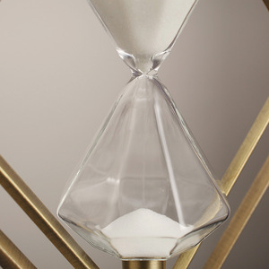 Modern Geometric <b>Hourglass</b> Timer 30 Minute Zinc Alloy Office Desk Decoration - Product Image 4