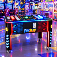 Machine de jeu LED à réaction rapide, à monnayeur, avec plusieurs boutons lumineux, pour salles de jeux et entreprises