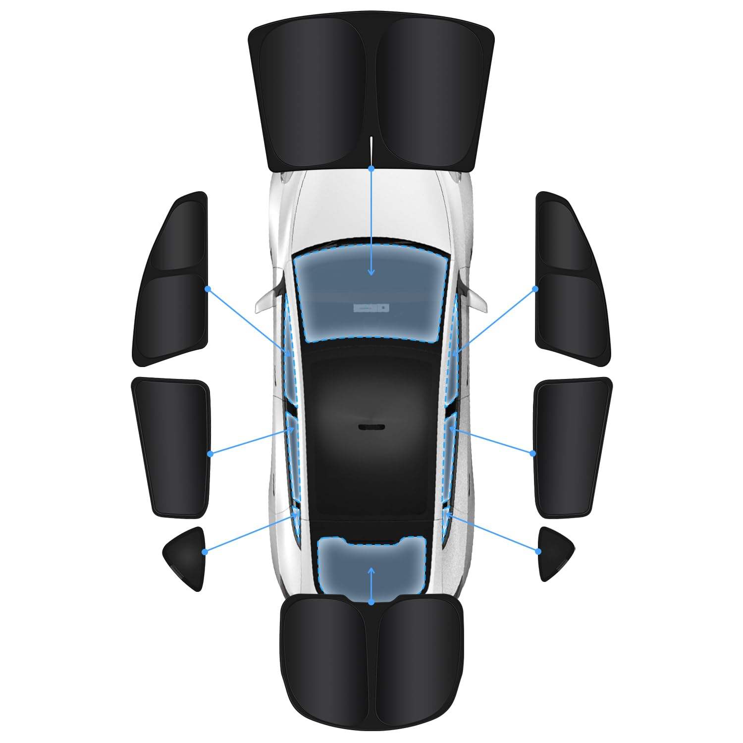 8pcs pour le modèle Y