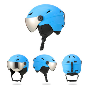 OEM男女通用双运动冬季滑雪头盔EN1077 PC外壳，带模内技术，适用于男女成人冬季运动护目镜 - Product Image 5