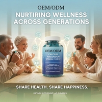 Gummies Calcium Magnésium Vitamine C D3 K2 pour Adultes, Énergie Boostée, OEM ODM, Saveur Personnalisable, Emballage, Haute Absorption, Végétalien, 60 unités