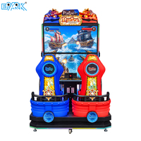 Machine de jeu d'arcade Pirate Raiders, thème océan, équipement de tir, usage commercial pour centre de divertissement intérieur