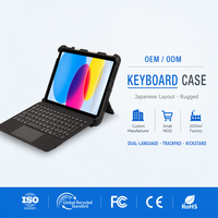 Nouvel étui de clavier numérique sans fil USB-C robuste et résistant aux chocs pour iPad Air Pro 11/12.9 2021