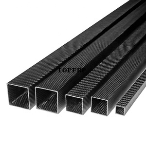 High <b>Strength</b> CFRP Pipes 3K Carbon Fiber Square Tubes - Product Image 3