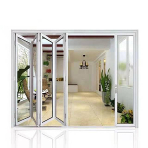 Pesante cerniera ruota Hardware in alluminio scorrevole <span class=keywords><strong>due</strong></span> foglie balcone Bi porta pieghevole - Product Image 5