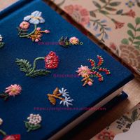 Carnet de notes à couverture rigide en lin avec broderie de logo personnalisé, formats A4, A5, A6, B5, agenda quotidien personnalisable, papier épais