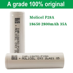 Batterie lithium-ion 18650 Molicel P28A d'origine en gros, 2800 mAh, 35 A, 3,7 V, meilleure que la <span class=keywords><strong>VTC5A</strong></span> pour les outils électriques - Product Image 2