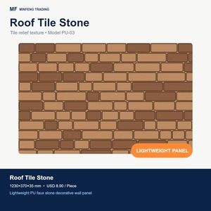 Panel <span class=keywords><strong>de</strong></span> Pared <span class=keywords><strong>de</strong></span> Poliuretano Impermeable, Revestimiento Decorativo 3D <span class=keywords><strong>de</strong></span> Ladrillo Sintético <span class=keywords><strong>para</strong></span> Paredes Exteriores - Product Image 3