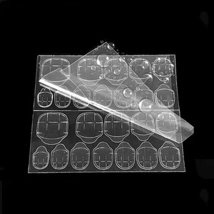 24 pièces/feuille, ruban adhésif double face pour ongles, transparent, respirant, autocollants en gel pour ongles, pour ongles à presser, languettes de colle - Product Image 2