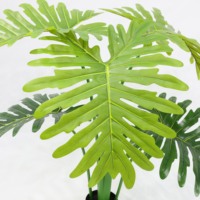 Grand arbre artificiel géant en pot sur pied, type oreille d'éléphant, en plastique, pour décoration extérieure de salle de conférence