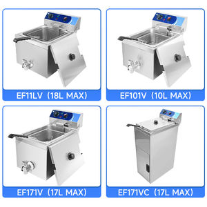 <span class=keywords><strong>Friteuse</strong></span> électrique commerciale <span class=keywords><strong>8L</strong></span> <span class=keywords><strong>avec</strong></span> tête de commande relevable et vannes de <span class=keywords><strong>vidange</strong></span> d'huile, acier inoxydable 304 de haute qualité, certifiée CE - Product Image 6