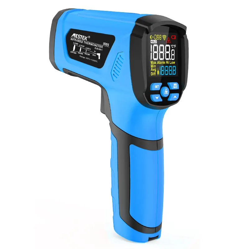 Termômetro infravermelho sem contato para indústria -50-1200C Pirômetro IR05 termômetro industrial digital Termômetro sem contato