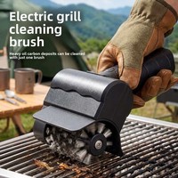 Nettoyeur de barbecue motorisé pour le nettoyage des grils portables et des ustensiles de cuisine de plein air
