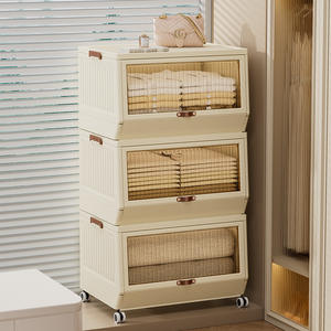 Armoires pour enfants au design moderne pour armoires et salles de bain pour le rangement domestique avec boîtes de rangement à clapet - Product Image 2