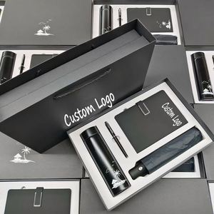 Promotional Luxury Custom A5 Pu Leather Business Office Diary <b>Notebook</b> Gift <b>Set</b> with <b>Pen</b> Umbrella Vaccum Giveaway Gifts - Product Image 1