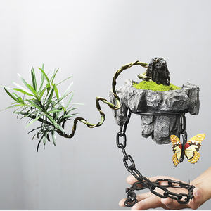 Chaînes en fer HY2, pots suspendus pour plantes, décoration d'intérieur, <span class=keywords><strong>pot</strong></span> en résine pour bonsaï, pour pots de fleurs et jardinières, décoration de mariage champêtre - Product Image 5